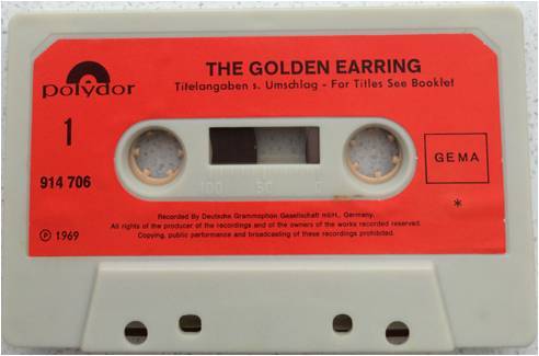 Golden Earring The Golden Earring cassette Side 1 Germany 1969